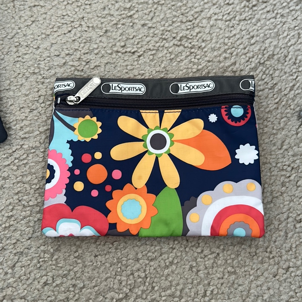 Floral Lesportsac pouch